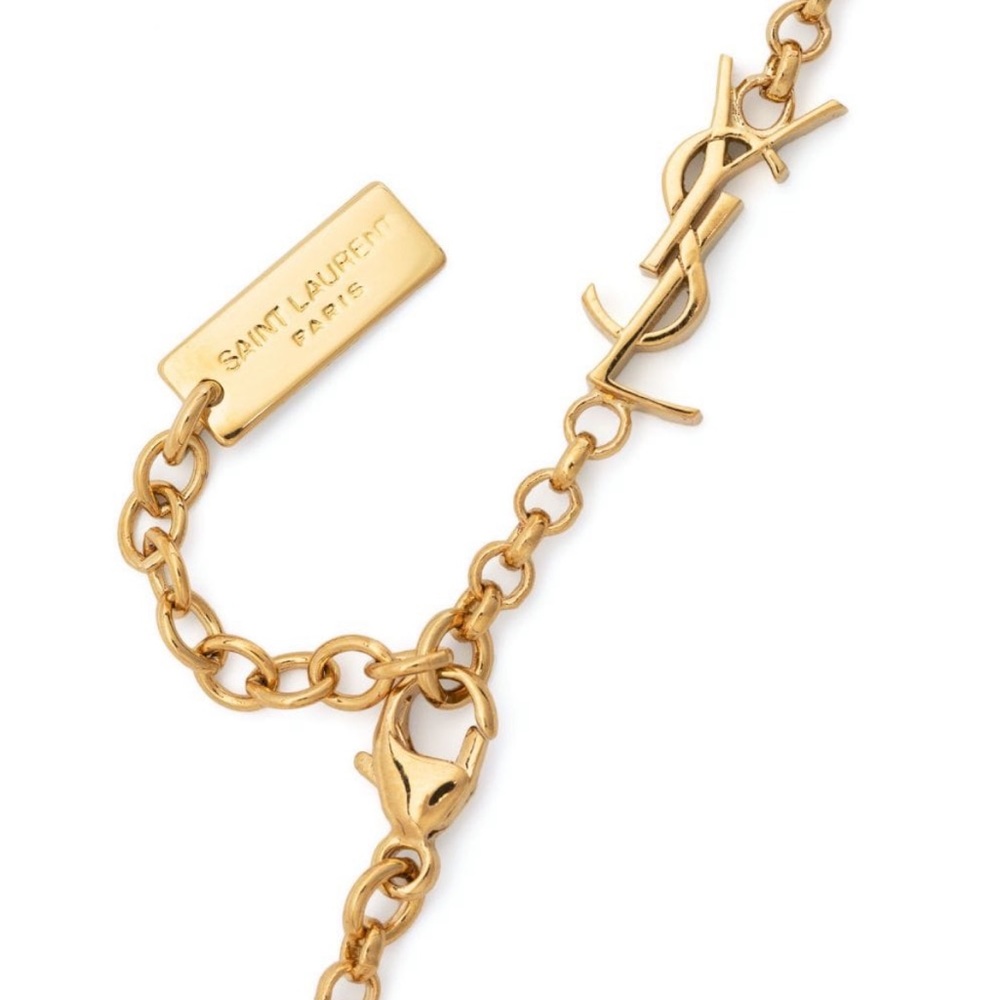 SAINT LAURENT YSL logo bracelet M - Picture 3 of 4